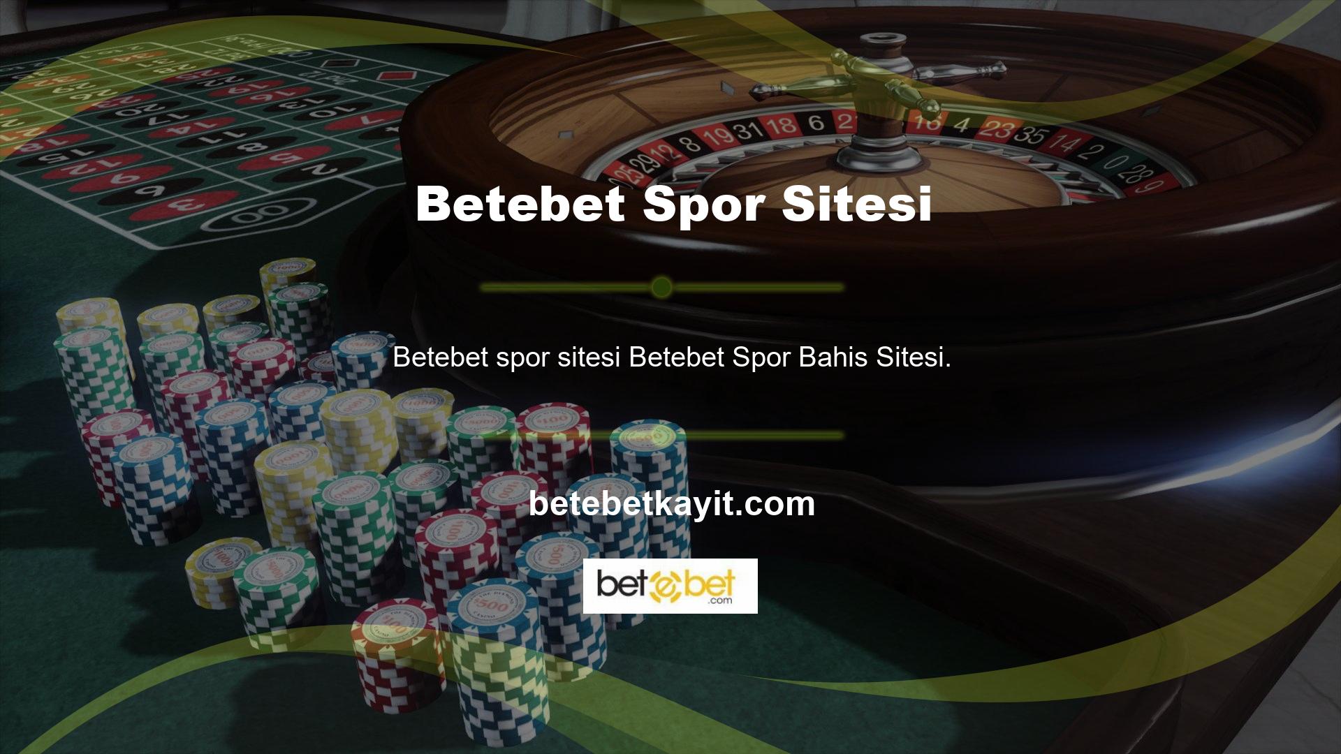 Spor bahis sitesinin ana paneline bakarsanız, spor bahisleri önce gelir